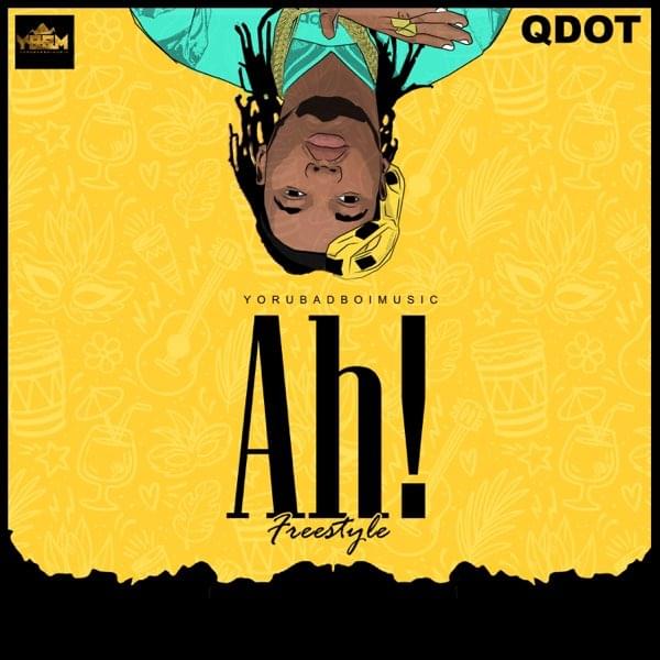 Album cover art for "Ah!" by Qdot Alagbe