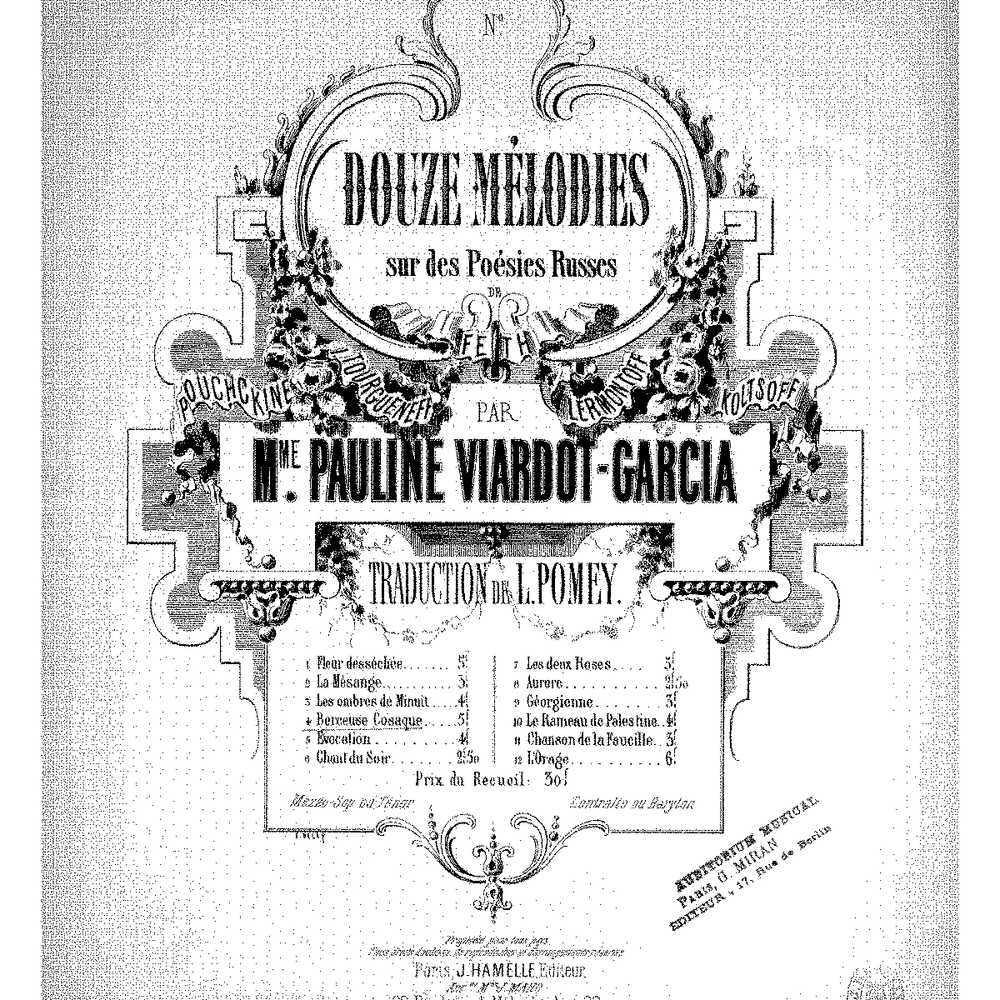 Chant du soir by Pauline Viardot