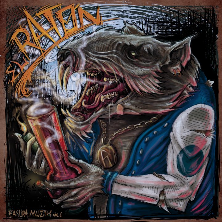 Album cover art for "Puta dime que me amas" by Hell Raton