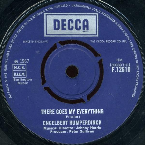 Album cover art for "There Goes My Everything" by Engelbert Humperdinck