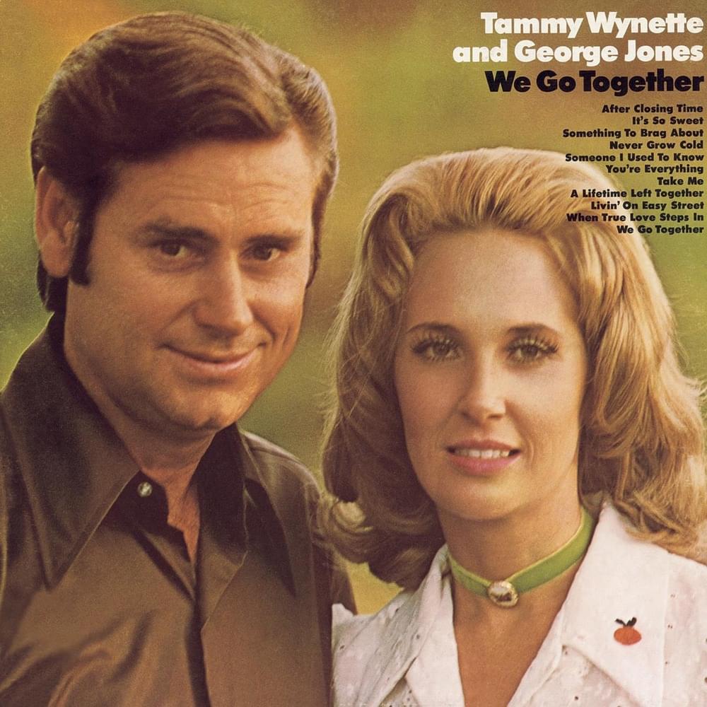 Album cover art for "When True Love Steps In" by George Jones