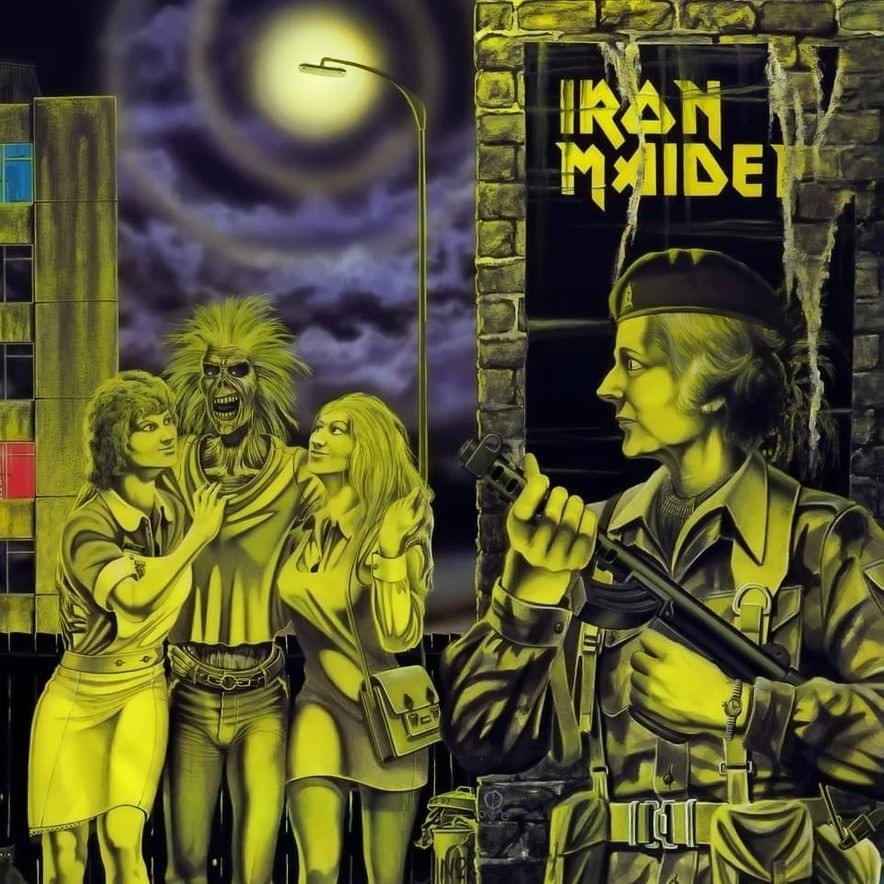 Album cover art for "Women in Uniform" by Iron Maiden