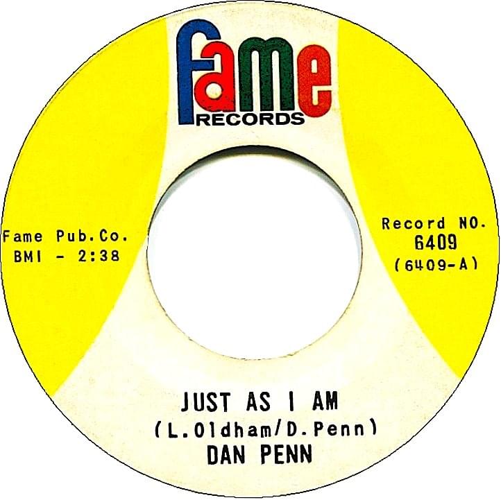Album cover art for "(Take Me) Just As I Am" by Dan Penn