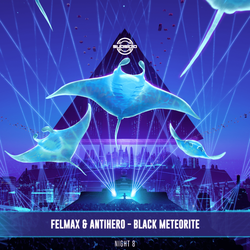 Album cover art for "Black Meteorite" by VLCN
