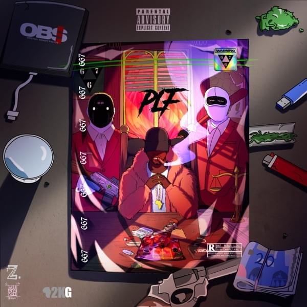Album cover art for "PLF" by Slim C