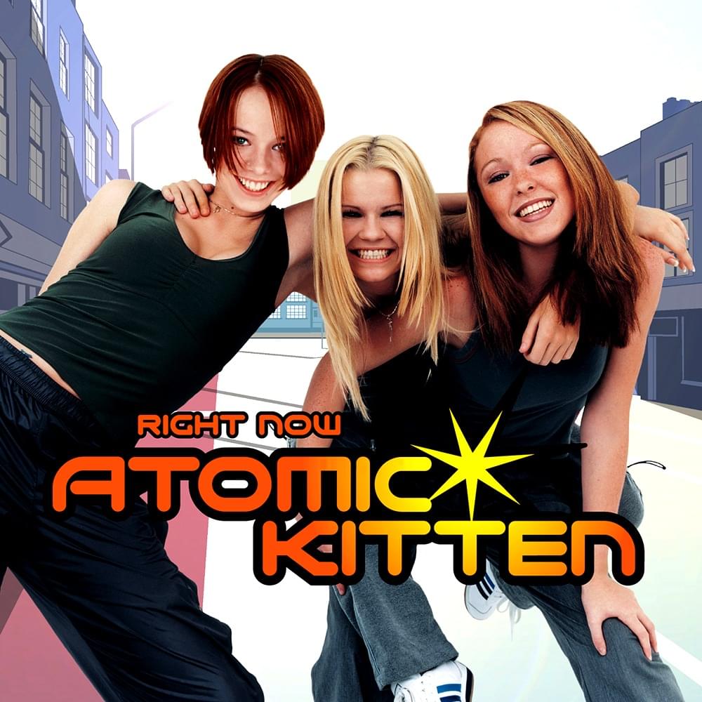 Album cover art for "Right Now" by Atomic Kitten