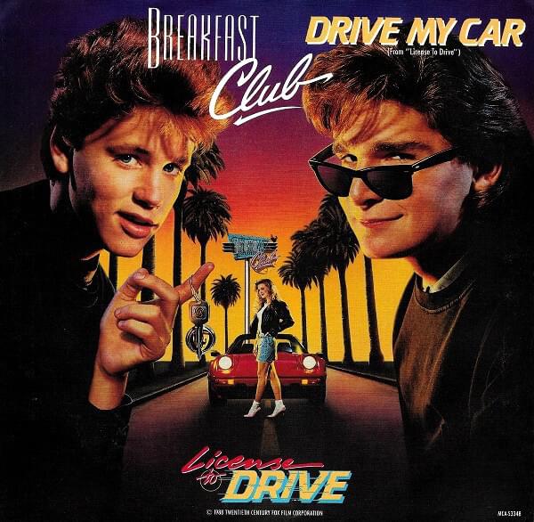 Album cover art for "Drive My Car" by Breakfast Club