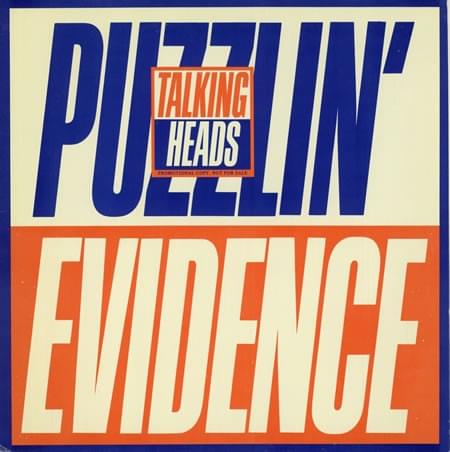 Album cover art for "Puzzlin’ Evidence" by Talking Heads