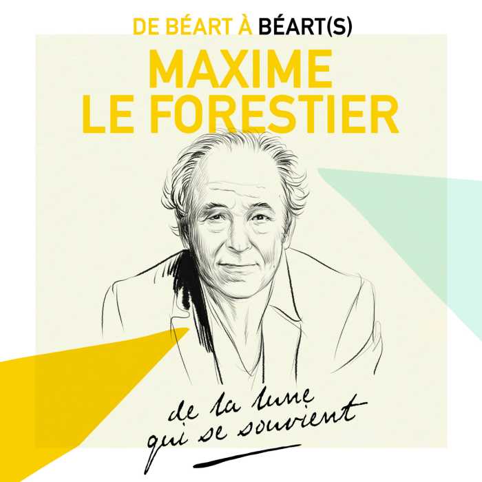 Album cover art for "De la lune qui se souvient" by Maxime Le Forestier