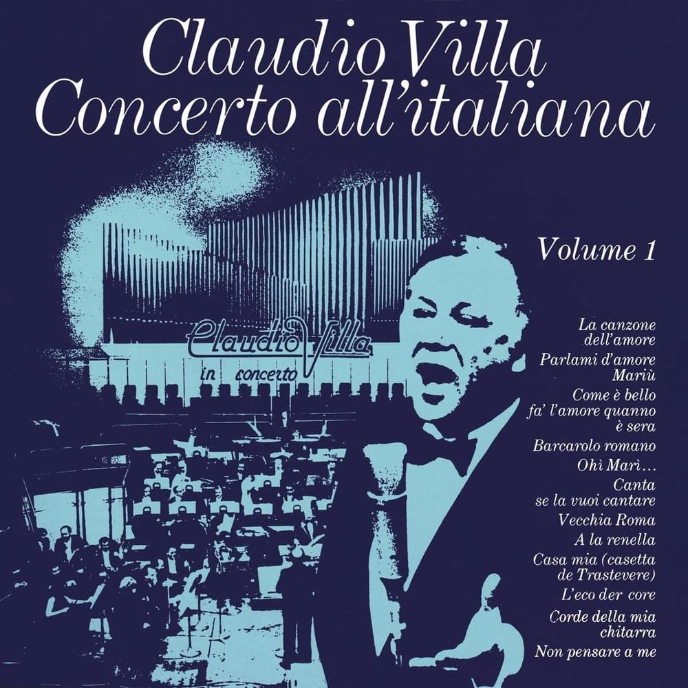 Album cover art for "Barcarolo romano" by Claudio Villa