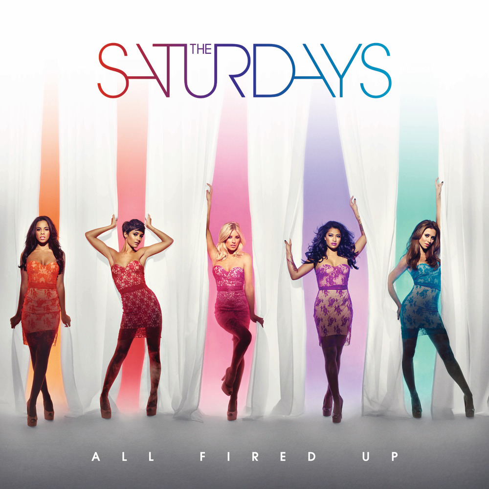 Album cover art for "All Fired Up (Space Cowboy Remix)" by The Saturdays