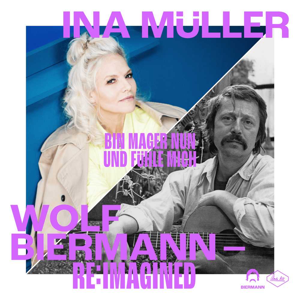 Album cover art for "Bin mager nun und fühle mich" by Wolf Biermann