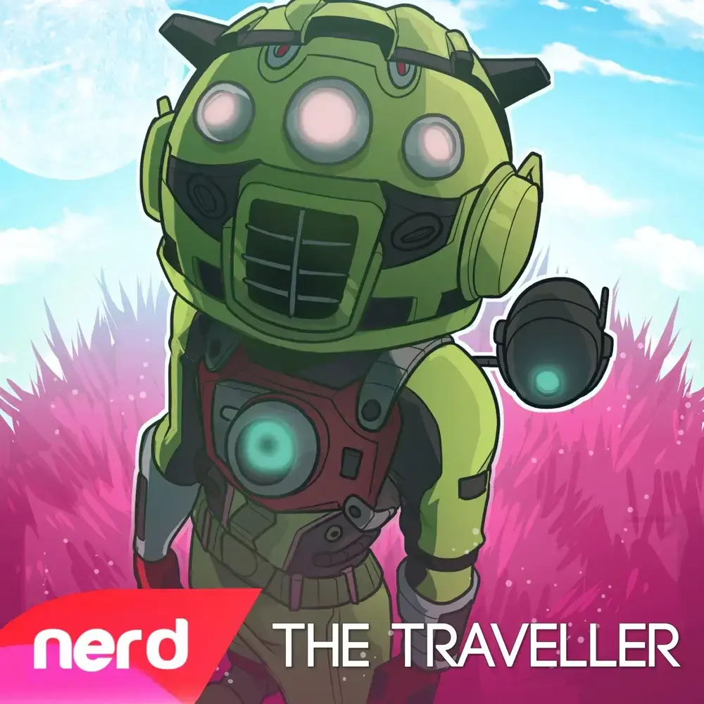 Album cover art for "The Traveller" by NerdOut