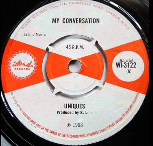Album cover art for "My Conversation" by The Uniques