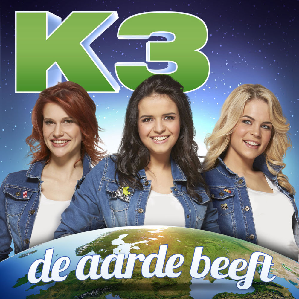 Album cover art for "De aarde beeft" by K3