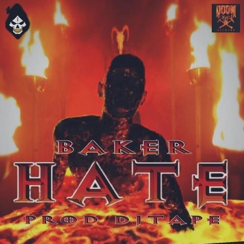 Album cover art for "HATE" by Baker Ya Maker