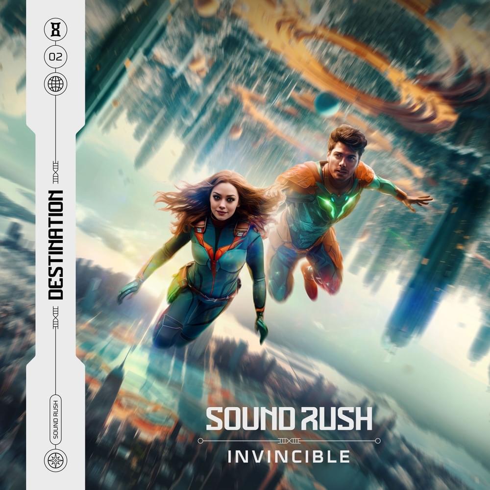 Album cover art for "Invincible" by Sound Rush & Ecstatic & Vanessa Campagna