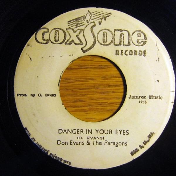 Album cover art for "Danger in Your Eyes" by Don Evans & The Paragons