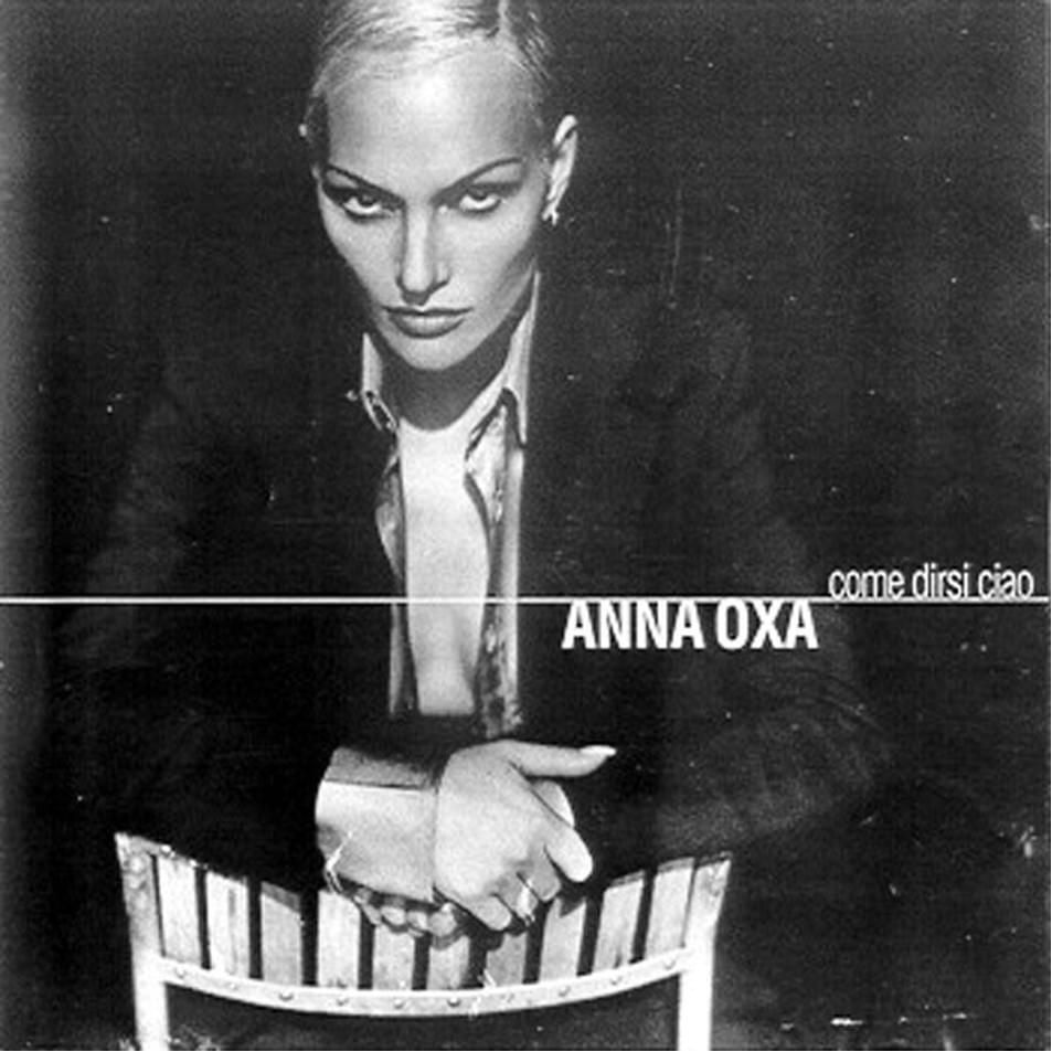 Album cover art for "Come dirsi ciao" by Anna Oxa