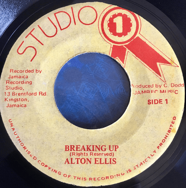 Album cover art for "Breaking Up" by Alton Ellis