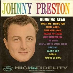 Album cover art for "Running Bear" by Johnny Preston