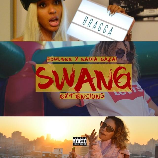 Album cover art for "Swang Extensions" by Rowlene & Nadia Nakai