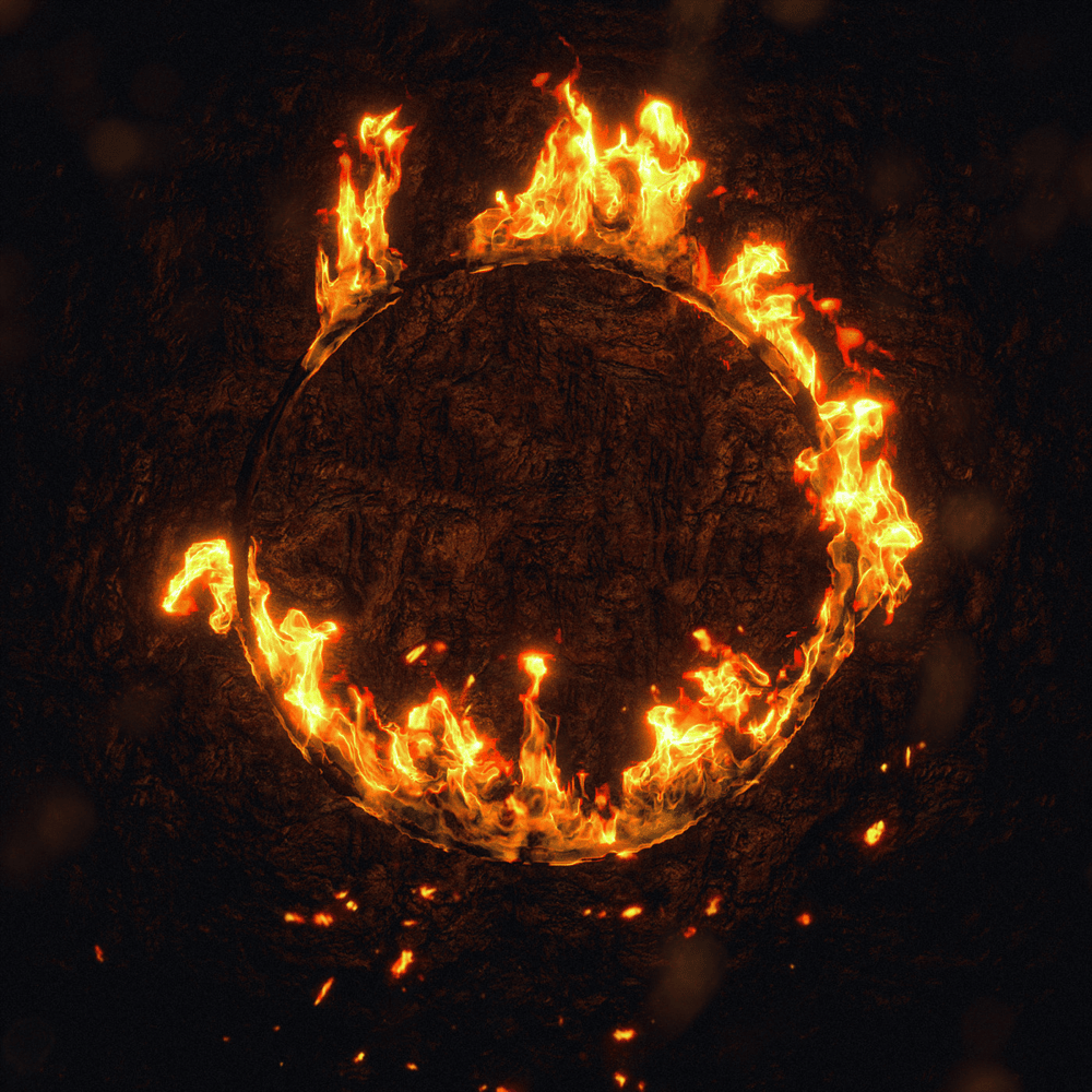 Album cover art for "Fire Linking Curse" by Kompany