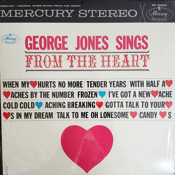 Album cover art for "Tender Years" by George Jones
