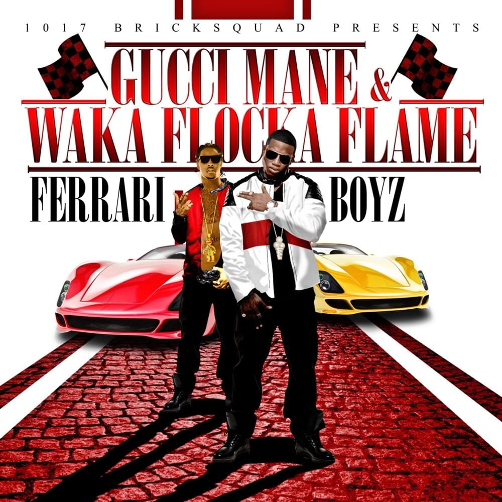 Album cover art for "Ferrari Boyz" by Waka Flocka Flame