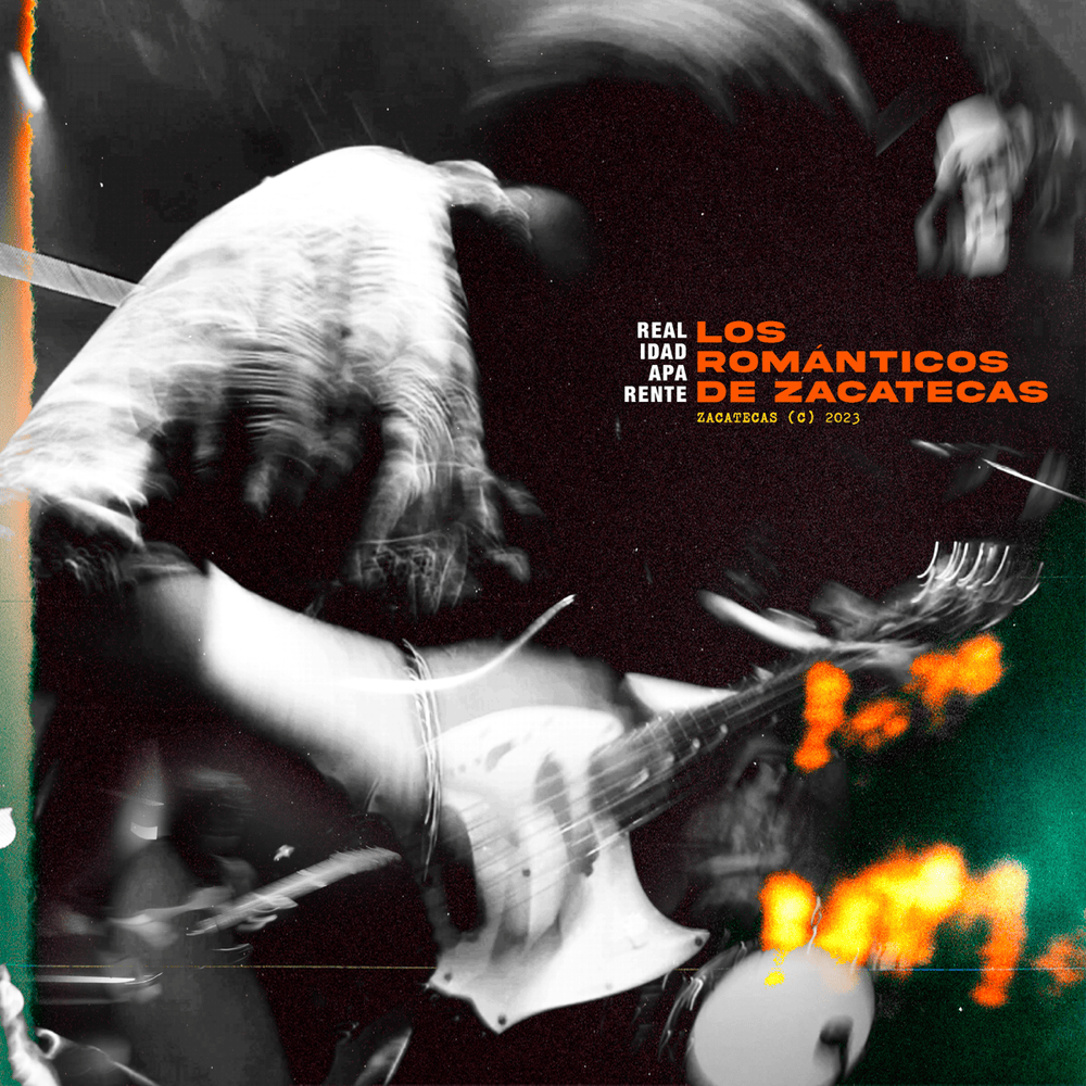 Album cover art for "Realidad Aparente" by Los romanticos de zacatecas