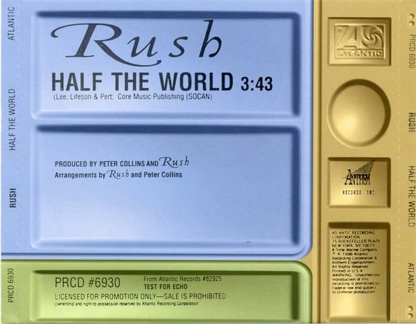 Album cover art for "Half the World" by Rush