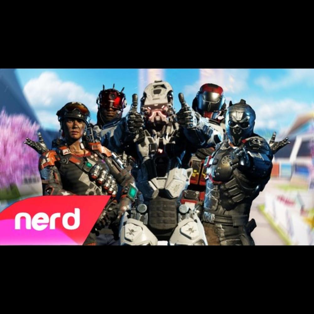 Album cover art for "Black Ops 3 Rap Battle (Specialists)" by NerdOut & CHVSE & DEFMATCH & Angelmelly & Adam Purski & IAmFallFromGrace & Sara Kate & StraightUpKnives