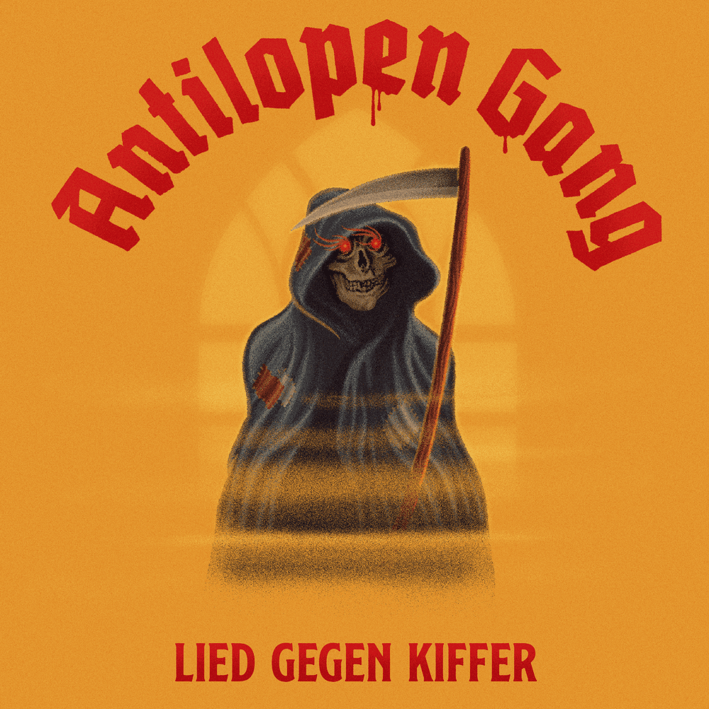 Album cover art for "Lied gegen Kiffer" by Antilopen Gang