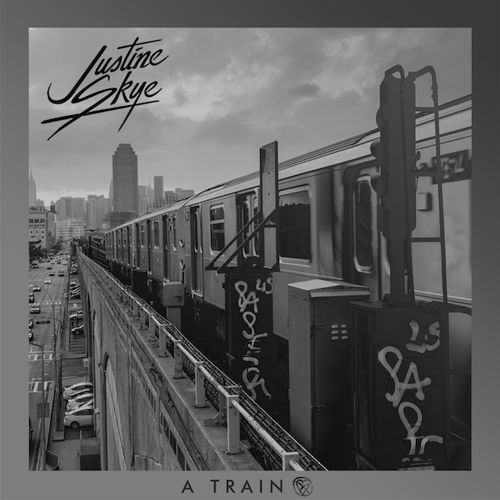 Album cover art for "A Train" by Justine Skye