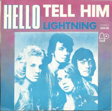 Album cover art for "Tell Him" by Hello