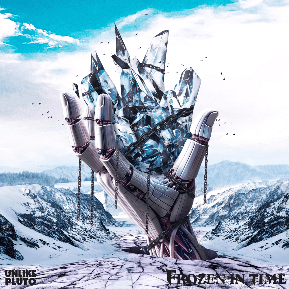 Album cover art for "Frozen In Time" by Unlike Pluto