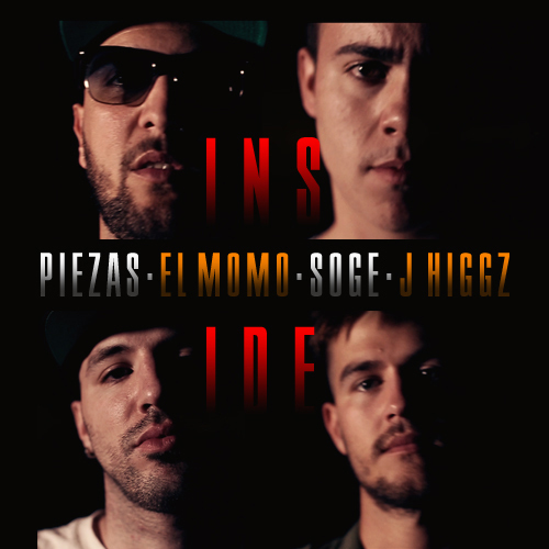 Album cover art for "Inside" by Piezas & Soge Culebra & J Higgz & El Momo