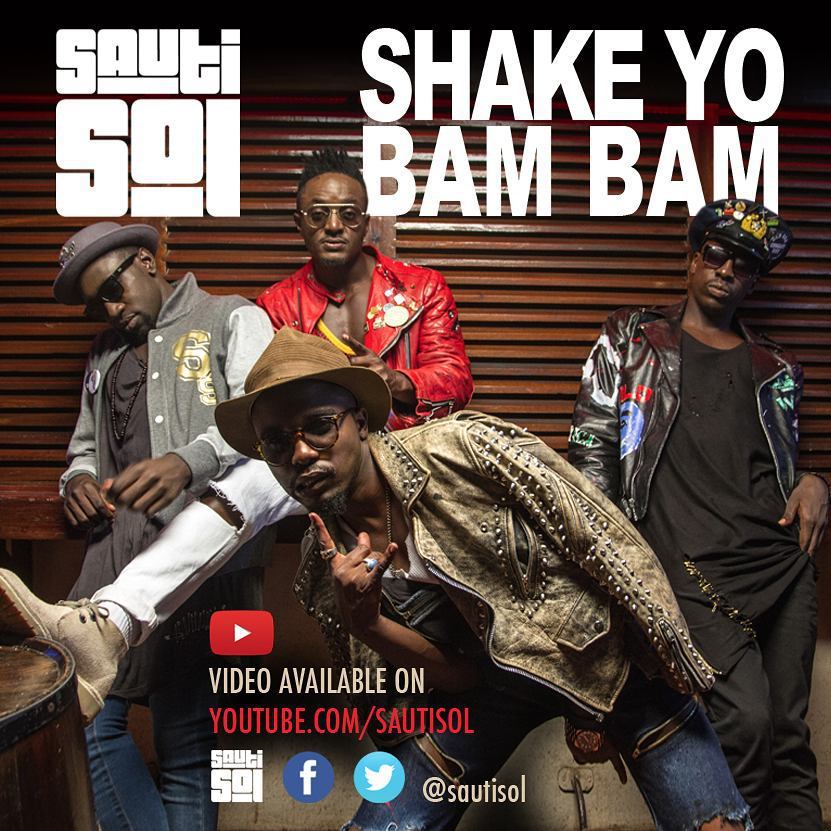 Album cover art for "Shake Yo Bam Bam" by Sauti Sol