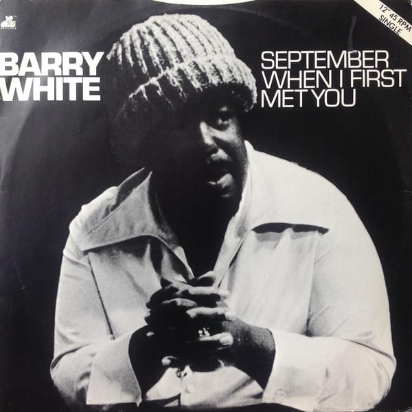 Album cover art for "September When I First Met You" by Barry White