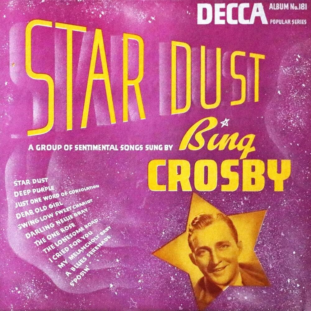 Album cover art for "Stardust" by Bing Crosby
