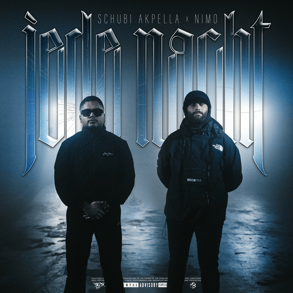 Album cover art for "Jede Nacht" by Schubi AKpella