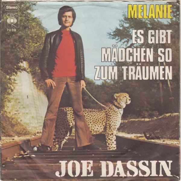 Album cover art for "Melanie" by Joe Dassin
