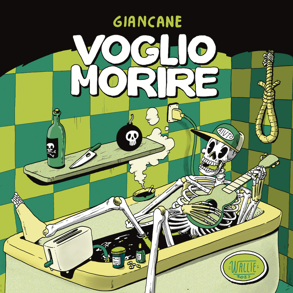 Album cover art for "Voglio morire" by Giancane