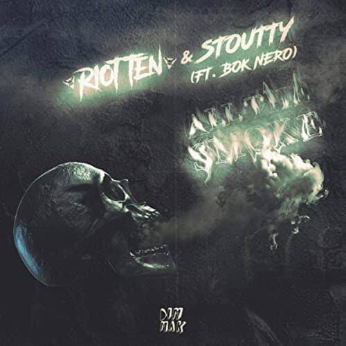 Album cover art for "All The Smoke" by Riot Ten & Bok Nero