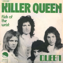 Album cover art for "Flick of the Wrist" by Queen