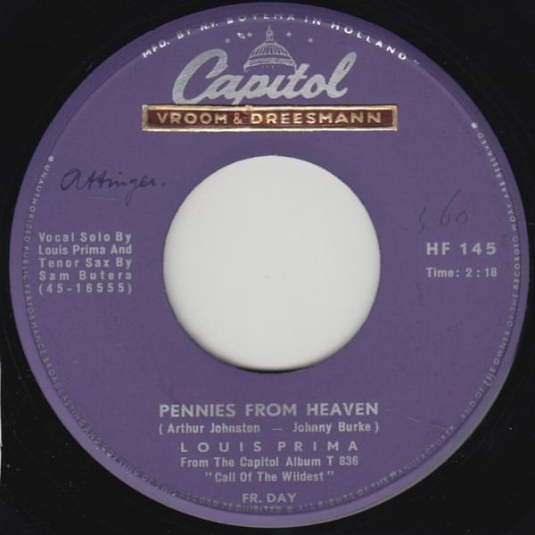 Pennies from Heaven by Louis Prima