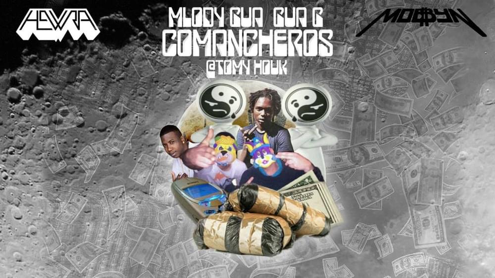 Album cover art for "COMANCHEROS (FREE GUCCI FREE NERO)" by HEWRA