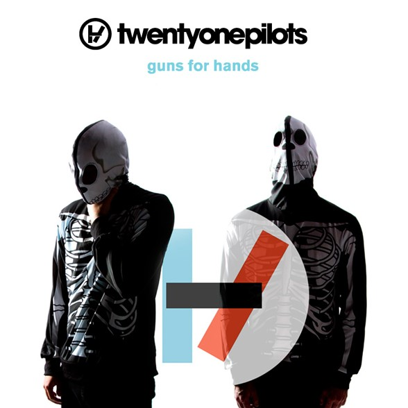 Album cover art for "Guns for Hands" by twenty one pilots