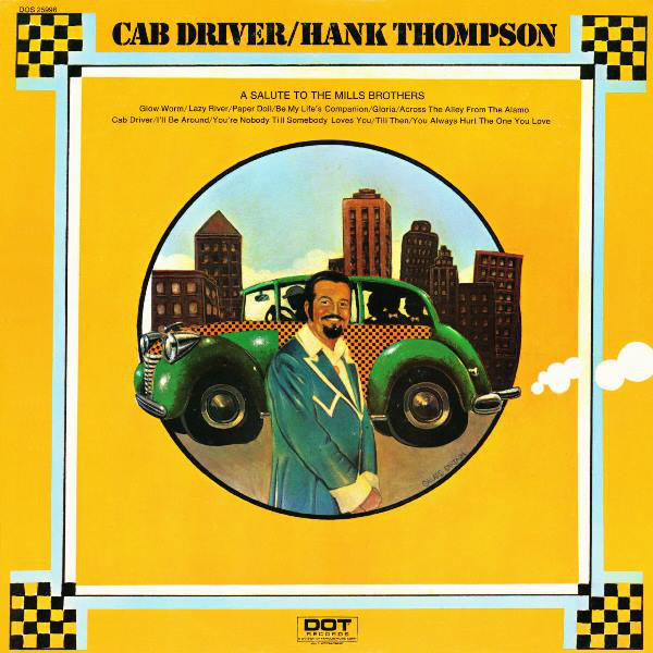Album cover art for "Cab Driver" by Hank Thompson