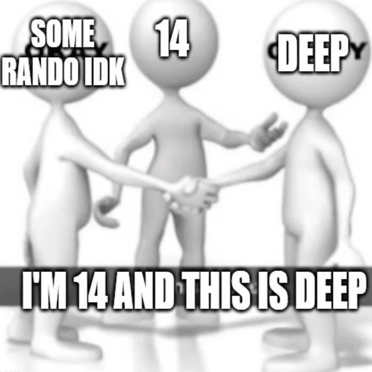 Album cover art for "im14andthisisdeep" by chicagoland